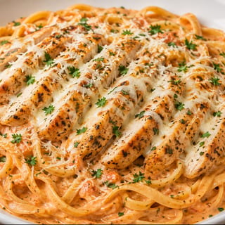 CHICKEN ALLA ROSA FETTUCCINE