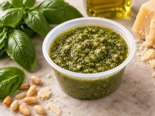 3.25 OZ HOUSE PESTO SAUCE.