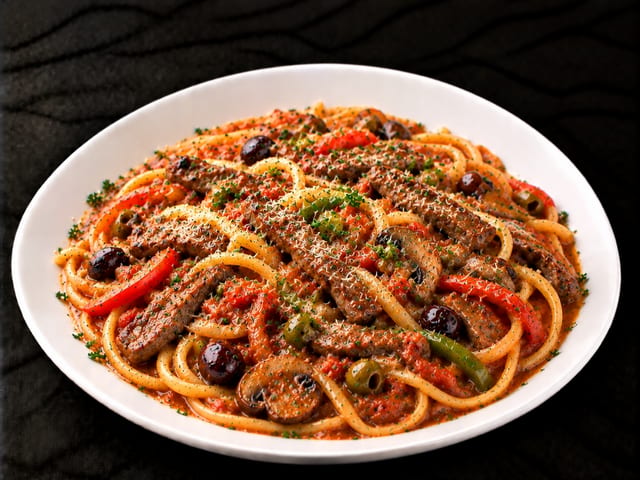 STEAK CACCIATORE LINGUINE.