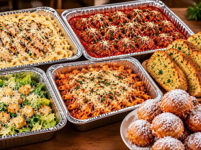 ITALIAN CATERING PACKAGE — SERVES 20.
