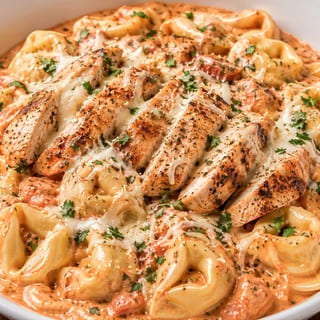 CHICKEN ALLA ROSA CHEESE TORTELLINI