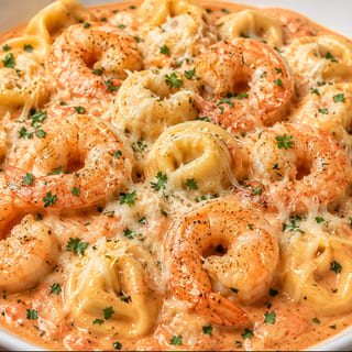 SHRIMP ALLA ROSA CHEESE TORTELLINI