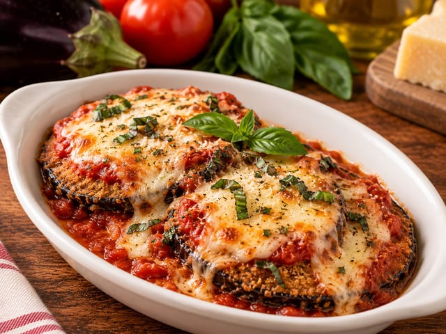 SIDE OF EGGPLANT PARMIGIANA.