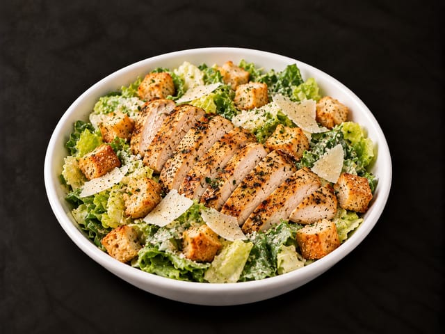 CAESAR CHICKEN SALAD.