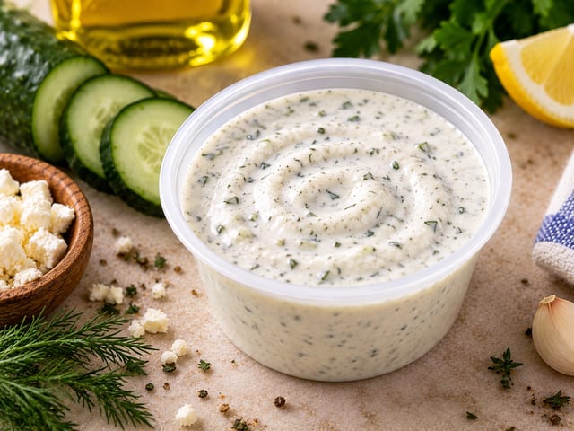3.25 OZ  GREEK DRESSING.