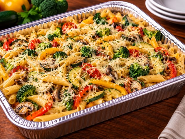 VEGETARIAN ENTRÉE TRAY — SERVES 10.