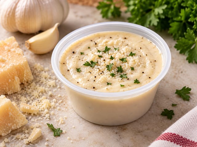 3.25 OZ HOUSE ALFREDO SAUCE.