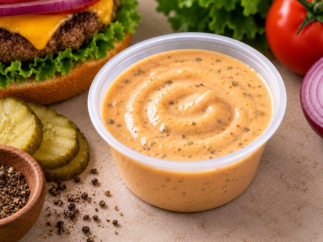3.25 OZ HOUSE BURGER SAUCE.