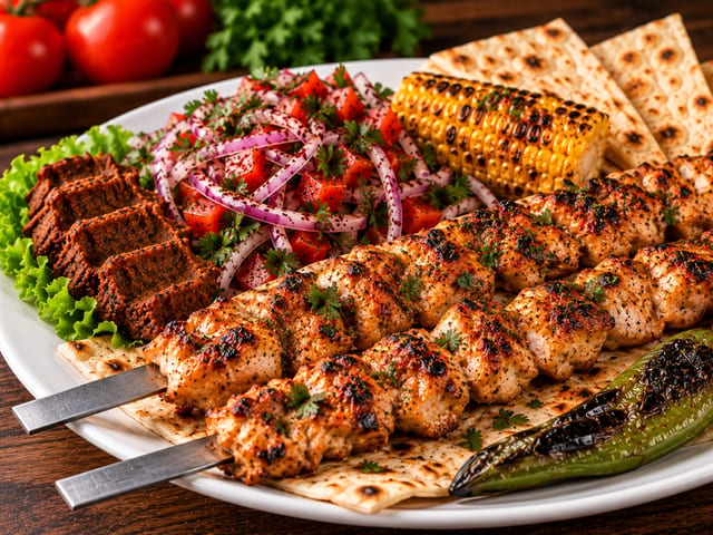 CHICKEN SHISH KEBAB PLATE – 10 oz.