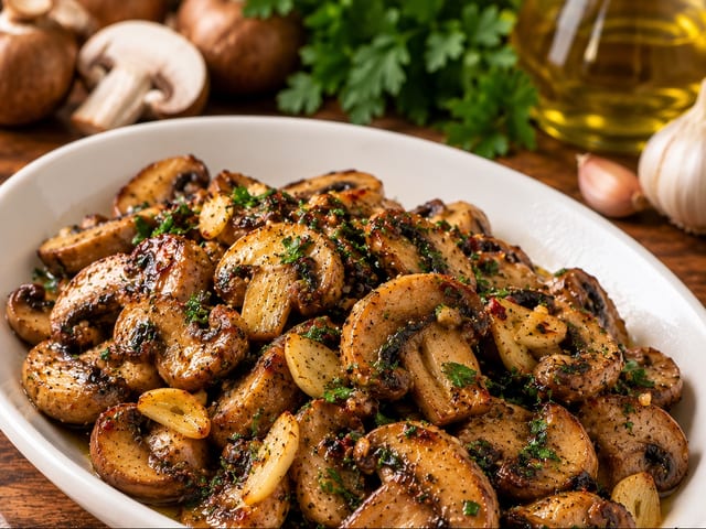 SIDE OF SAUTÉED MUSHROOMS.