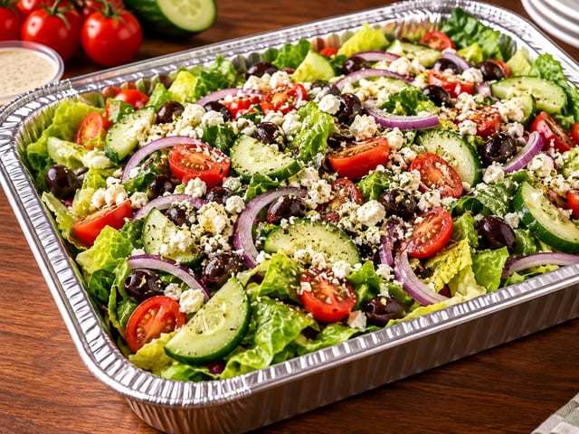 CATERING SALADS — SERVES 10.